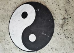 Yin-Yang marmor kunst